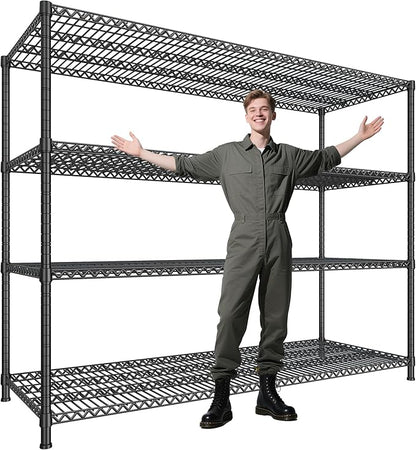 DurayLoly 2500 LBS Shelf Storage Shelves 68.1" W Wire Shelving Unit, Garage by Durayloly