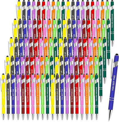 Greengines 100 PCS Inspirational Pens Bulk, Motivational Ballpoint Pen - Image 9