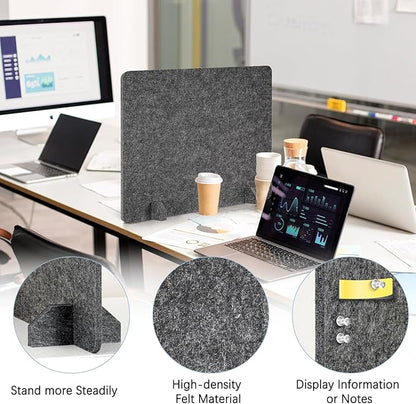 AMUSIGHT 2 Pack Acoustic Desk Dividers - Image 3