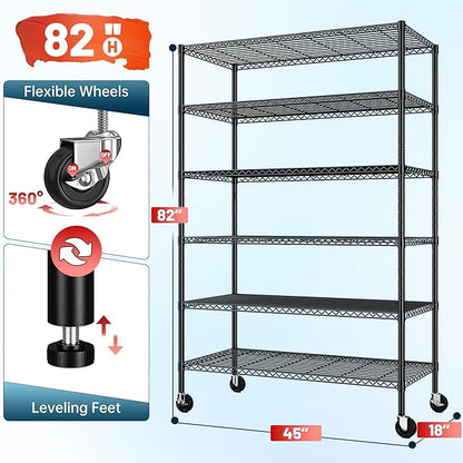 Romorgniz 82" H X45 W X18 D Storage Shelves - Image 3