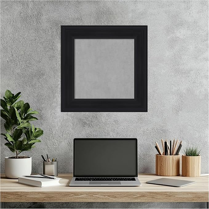 Amanti Art Black Framed Magnetic Board 17x17 X-Small Vision Board - Image 5