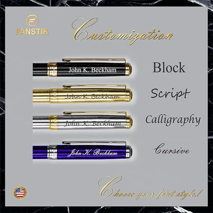 FANSTIK Customized Luxury Rollerball pen, fancy gift set - Image 6