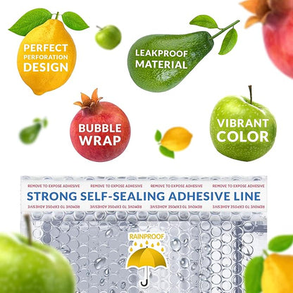 Amiff Silver Thermal Bubble Mailer, 18 x 22 Inches. 10 Pack Metallic Bubble - Image 4