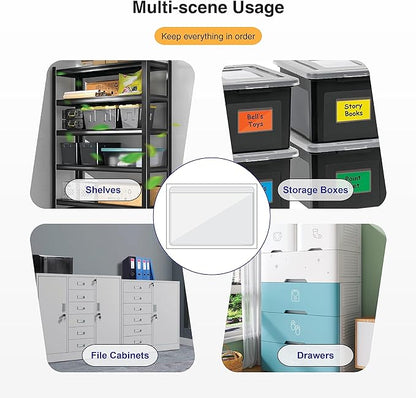 Clear Adhesive Business Card Pocket swith Side Open - Image 4
