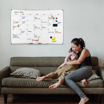 Comix Magnetic Dry Erase Calendar Whiteboard, 36 x 24 Inches Monthly Calendar - Image 5
