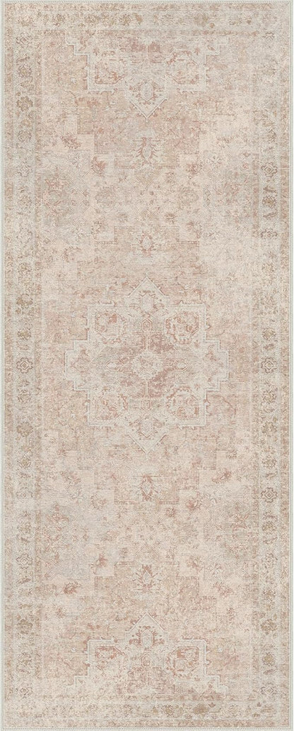 GENIMO Runner Rug 2'6"x6 Machine Washable Non Slip Vintage Hallway Runner Rug - Image 9