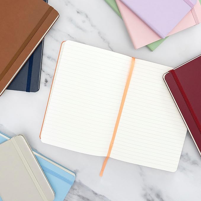 PAPERAGE Lined Journal Notebook, 3 Pack, 160 Pages, Medium 5.6 in x 8 in - Image 6