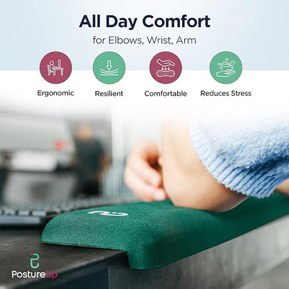 EdgeRest PostureUp L-Shaped Desk Long Wrist Rest Elbow, Forearm & Wrist Comfort - Image 7