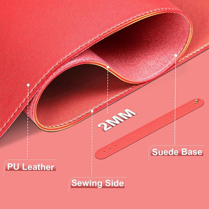Leather Desk Pad Protector, 39.4' X 17'' Large Mouse Pad, Office Desk Mat - Image 2
