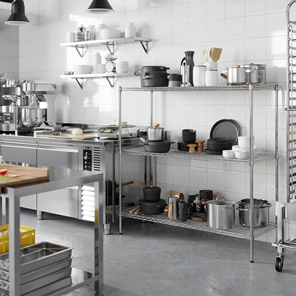Regal Altair 21" Deep x 54" Wide x 54" Height Wire Shelving Kit | 3-Tier | NSF - Image 7