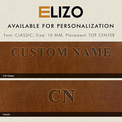 ELIZO Personalized Custom Desk Pad Set Real Leather Desk Mat Mouse Pad Unique - Image 8