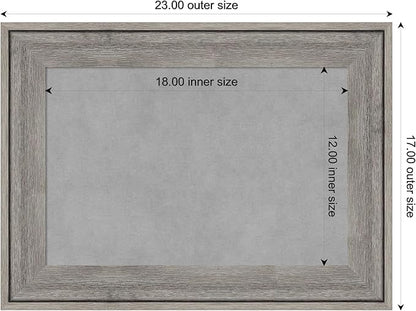 Amanti Art Grey Framed Magnetic Board 17x23 Small Vision Board - Image 4
