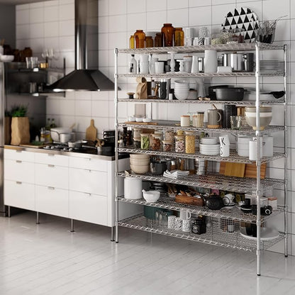 Regal Altair 24" Deep x 60" Wide x 74" Height Wire Shelving Kit | 8-Tier | NSF - Image 6