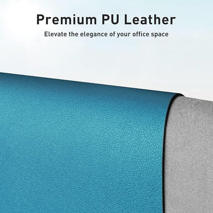 Aothia Faux Leather Desk Mat – Large Mouse Pad, Non-Slip PU Leather Blotter - Image 2