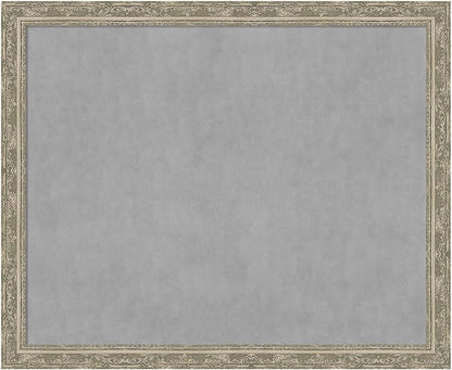 Amanti Art Silver Framed Magnetic Board 36x44 X-Large Vision Board by AmantiArt