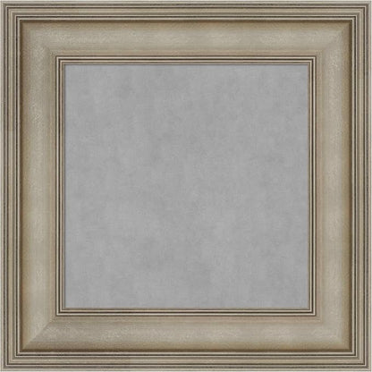 Amanti Art Silver Framed Magnetic Board 17x17 X-Small Vision Board by AmantiArt