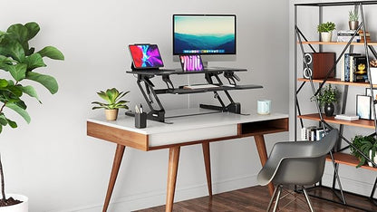Mount-It! 38" Standing Desk Converter, Desktop Sit-Stand Desk Riser - Image 4