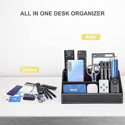 KINGFOM Pu Leather Desk Organizer - Image 4