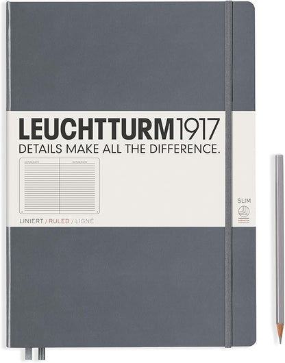 LEUCHTTURM1917 - Notebook Hardcover Master Slim A4+ - 123 Numbered Pages by LEUCHTTURM1917