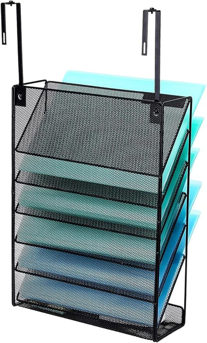 Delifox 7-Compartment Wall Mounted Hanging File Organizer Cubicle Wall File - Image 7