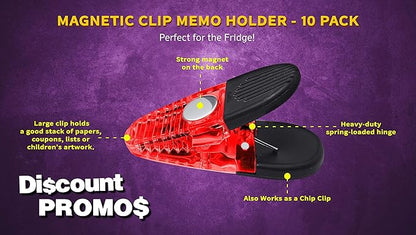10 Magnetic Memo Holders Set - Image 3