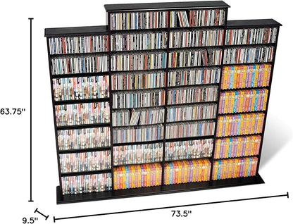 Prepac 4 Column Tall Cabinet Media, Quad Width Wall Storage - Image 8