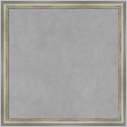 Amanti Art Silver Framed Magnetic Board 18x18 Small Vision Board by AmantiArt
