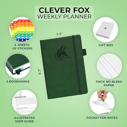 Clever Fox Planner – Undated Weekly & Monthly Planner - Image 2