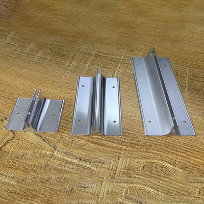 10 Pack 6" Length Aluminum Corridor Sign Holder, 1/8" Substrate, Corridor Mount - Image 4