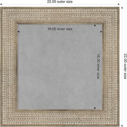 Amanti Art Silver Framed Magnetic Board 22x22 Small Vision Board - Image 3