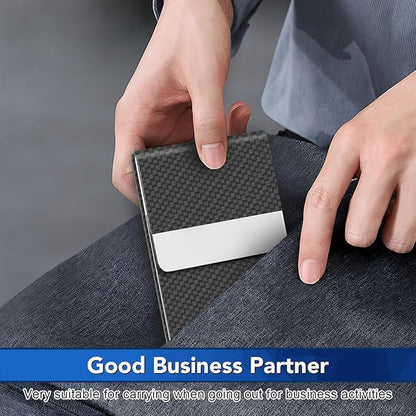 DMFLY Business Card Holder, Metal Slim Business Card Case, Pocket Card Holder - Image 7