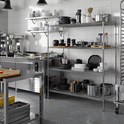 Regal Altair 24" Deep x 54" Wide x 64" Height Wire Shelving Kit | 4-Tier | NSF - Image 5