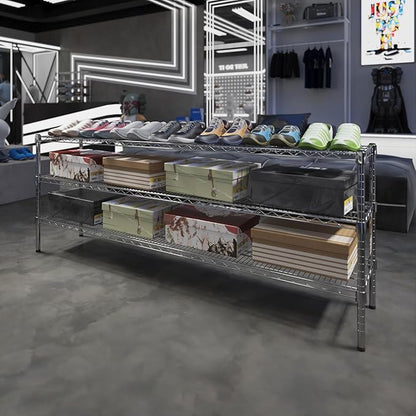 Regal Altair 14" Deep x 72" Wide x 27" Height Wire Shelving Kit | 3-Tier | NSF - Image 2