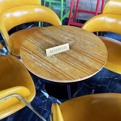 Golden Metal Table Top Reserved Sign - Image 5