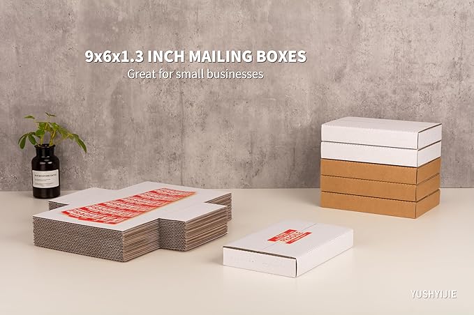 YUSHYIJIE 50 Pack 9x6x1.3 inch Small Shipping Boxes - Image 9