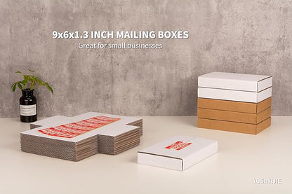 YUSHYIJIE 50 Pack 9x6x1.3 inch Small Shipping Boxes - Image 9
