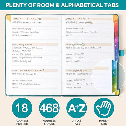 ZXHQ Address Book with Colorful Alphabetical Tabs - Image 6