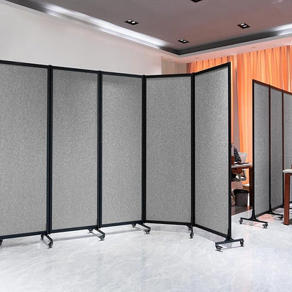 Upgrade Version Room Partition and Divider, Freestanding Rolling Dividers - Image 5