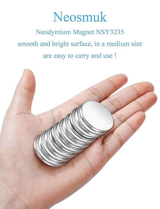 Neosmuk Super Strong Neodymium Magnets, Heavy Duty, Industrial Grade, 10 Pack - Image 6