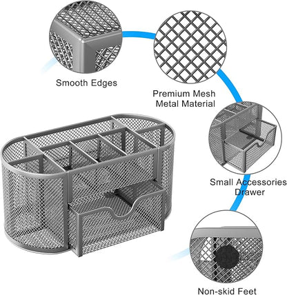 EasyPAG Mesh Pen Holder Desk Organizer - Image 4