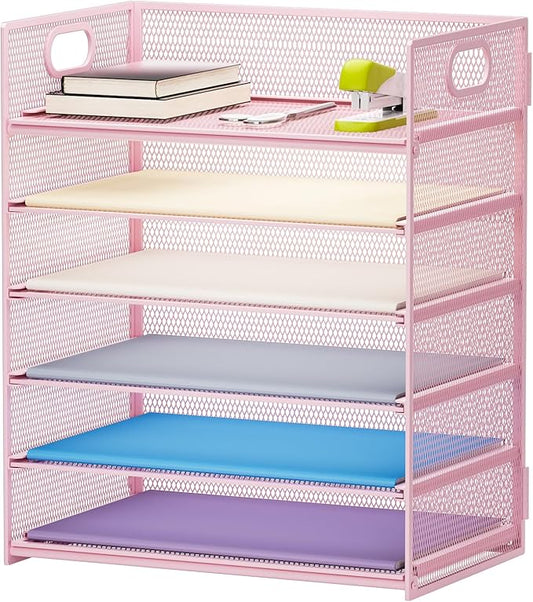 Marbrasse 6 Tier Paper Organizer Letter Tray by Marbrasse