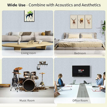 Acoustic Panels, 5 Pack Sound Panels, High-Density Large Acoustic Panels - Image 4