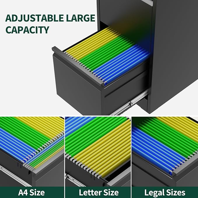 Yukimo 4 Drawer File Cabinet - Image 5