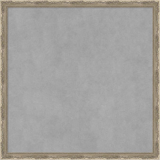 Amanti Art Silver Framed Magnetic Board 22x22 Medium Vision Board by AmantiArt