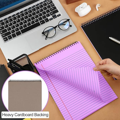 Resurhang 6 Pcs Legal Pad Top Spiral Bound Notebook 70 Sheets Double Sided - Image 7