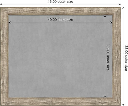 Amanti Art Silver Framed Magnetic Board 38x46 X-Large Vision Board - Image 3