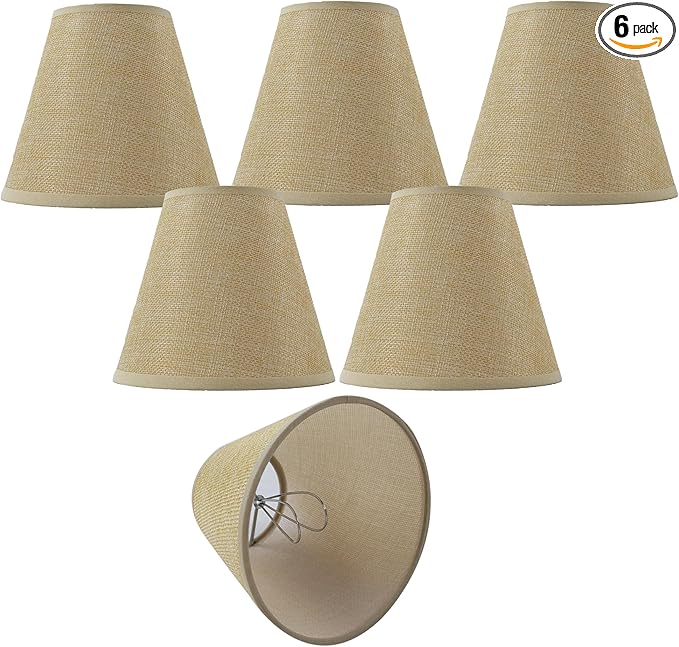TAaMTYH small lamp shade chandelier shades set of 6，Fabric Lampshade by Unknown