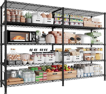 5 Tier Storage Shelves Metal Shelving Unit Load 1500LBS, Adjustable Wire by REIBII