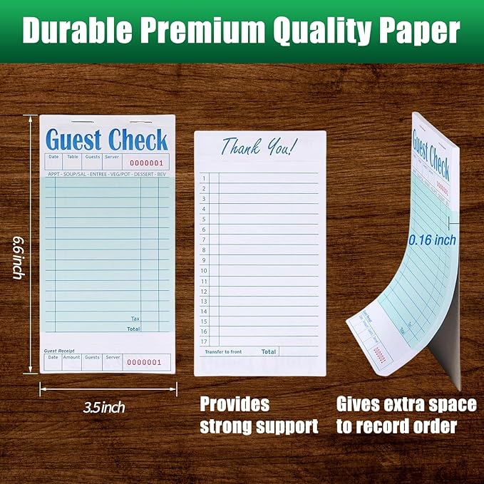 Guest Check Books 6 Pack, Guest Checks - Image 3