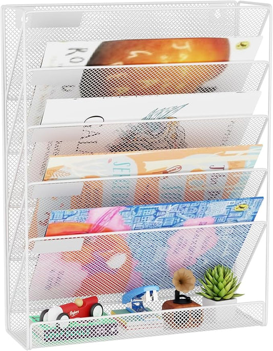 GDINDINFAN Wall File Organizer Holder Mesh Hanging Paper Document Holder by GDINDINFAN